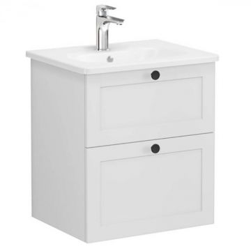 Unitate de baza lavoar baie, cu doua sertare 60cm mat gri deschis, cu rounded lavoar   chiuveta baie   68842