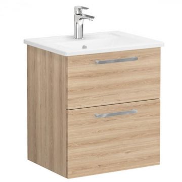 Unitate de baza lavoar baie, cu doua sertare 60cm natural oak, cu angular lavoar   chiuveta baie   66290