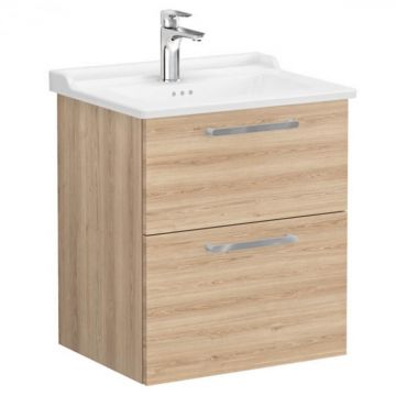 Unitate de baza lavoar baie, cu doua sertare 60cm natural oak, cu classical lavoar   chiuveta baie   68282