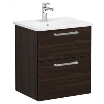 Unitate de baza lavoar baie, cu doua sertare 60cm walnut, cu rounded lavoar   chiuveta baie   66289
