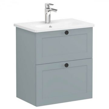 Unitate de baza lavoar baie, cu doua sertare, compact 60cm mat fijord green, cu rounded lavoar   chiuveta baie   68669