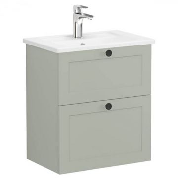 Unitate de baza lavoar baie, cu doua sertare, compact 60cm mat retro green, cu angular lavoar   chiuveta baie   68665