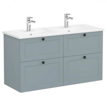 Unitate de baza lavoar baie, cu patru sertare 120 cm, mat fijord green, cu angular lavoar   chiuveta baie   68942