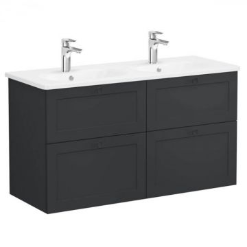 Unitate de baza lavoar baie, cu patru sertare 120 cm, mat graphite, cu rounded lavoar   chiuveta baie   68950