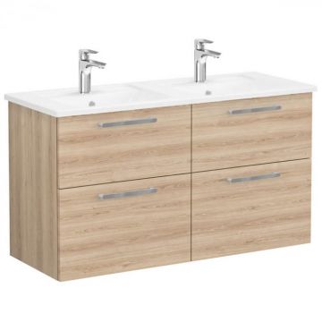 Unitate de baza lavoar baie, cu patru sertare 120 cm, natural oak, cu angular lavoar   chiuveta baie   66278