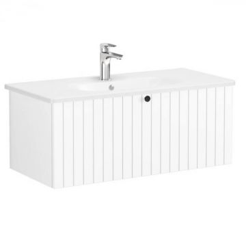 Unitate de baza lavoar baie, cu un sertar 100cm, alb mat, cu rounded lavoar   chiuveta baie   69394