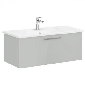 Unitate de baza lavoar baie, cu un sertar 100cm, inalt gloss pearl grey, cu angular lavoar   chiuveta baie   68239