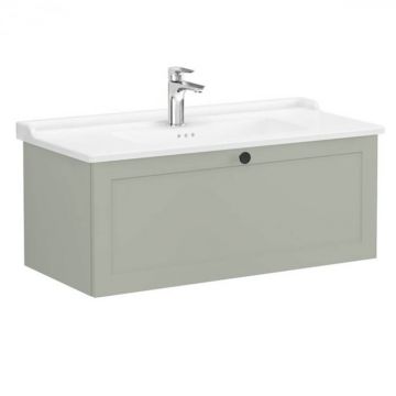 Unitate de baza lavoar baie, cu un sertar 100cm, mat retro green, cu classical lavoar   chiuveta baie   68833