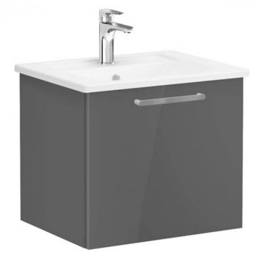 Unitate de baza lavoar baie, cu un sertar 60cm inalt gloss anthracite, cu angular lavoar   chiuveta baie   66412