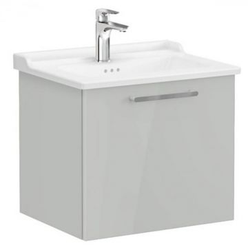 Unitate de baza lavoar baie, cu un sertar 60cm inalt gloss pearl grey, cu classical lavoar   chiuveta baie   68211