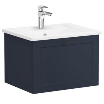 Unitate de baza lavoar baie, cu un sertar 60cm mat dark albastru, cu angular lavoar   chiuveta baie   68776