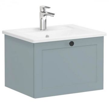 Unitate de baza lavoar baie, cu un sertar 60cm mat fijord green, cu angular lavoar   chiuveta baie   68774