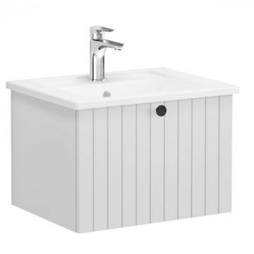 Unitate de baza lavoar baie, cu un sertar 60cm mat gri deschis, cu angular lavoar   chiuveta baie   69346