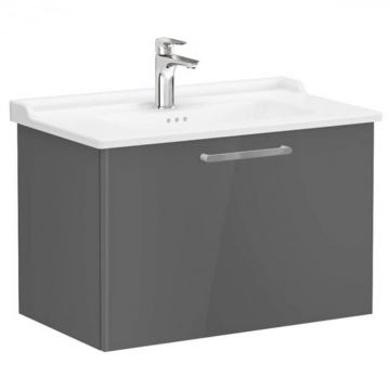 Unitate de baza lavoar baie, cu un sertar 80cm, inalt gloss anthracite, cu classical lavoar   chiuveta baie   68230