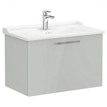 Unitate de baza lavoar baie, cu un sertar 80cm, inalt gloss pearl grey, cu classical lavoar   chiuveta baie   68229