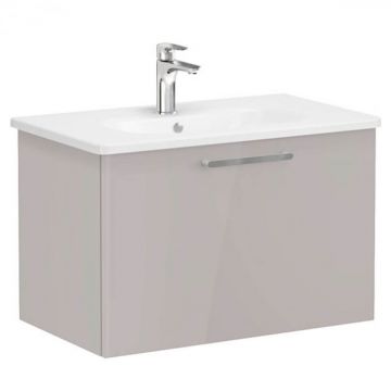 Unitate de baza lavoar baie, cu un sertar 80cm, inalt gloss sahara beige, cu rounded lavoar   chiuveta baie   66429