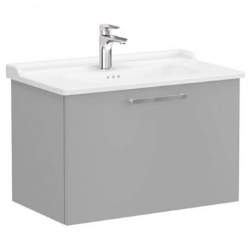 Unitate de baza lavoar baie, cu un sertar 80cm, mat rock grey, cu classical lavoar   chiuveta baie   68232