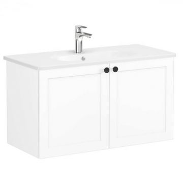 Unitate de baza lavoar baie, cu usi 100cm, alb mat, cu rounded lavoar   chiuveta baie   68736