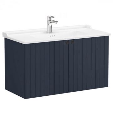 Unitate de baza lavoar baie, cu usi 100cm, mat dark albastru, cu classical lavoar   chiuveta baie   69322