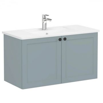 Unitate de baza lavoar baie, cu usi 100cm, mat fijord green, cu angular lavoar   chiuveta baie   68732