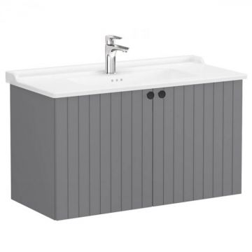 Unitate de baza lavoar baie, cu usi 100cm, mat grey, cu classical lavoar   chiuveta baie   69319
