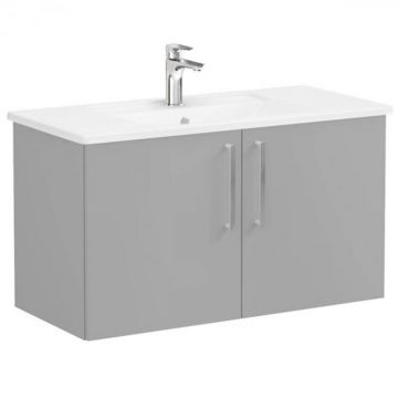 Unitate de baza lavoar baie, cu usi 100cm, mat rock grey, cu angular lavoar   chiuveta baie   68166