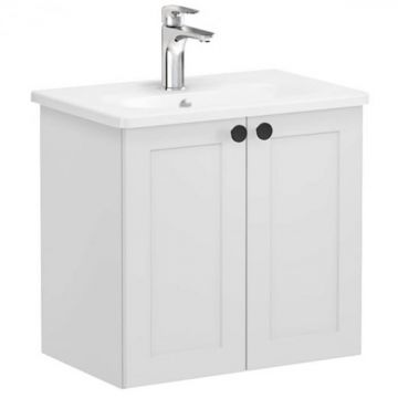 Unitate de baza lavoar baie, cu usi 60cm compact, mat gri deschis, cu rounded lavoar   chiuveta baie   68639