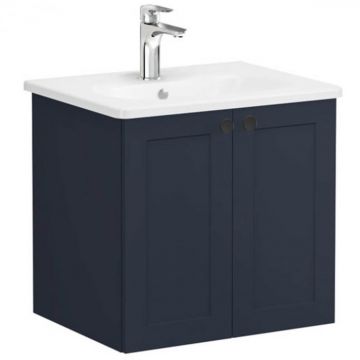 Unitate de baza lavoar baie, cu usi 60cm mat dark albastru, cu rounded lavoar   chiuveta baie   68699