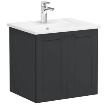 Unitate de baza lavoar baie, cu usi 60cm mat graphite, cu angular lavoar   chiuveta baie   68691