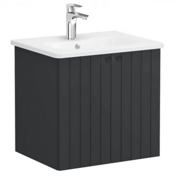 Unitate de baza lavoar baie, cu usi 60cm mat graphite, cu rounded lavoar   chiuveta baie   69272