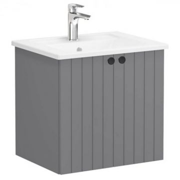 Unitate de baza lavoar baie, cu usi 60cm mat grey, cu angular lavoar   chiuveta baie   69263