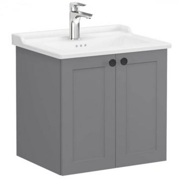 Unitate de baza lavoar baie, cu usi 60cm mat grey, cu classical lavoar   chiuveta baie   68703