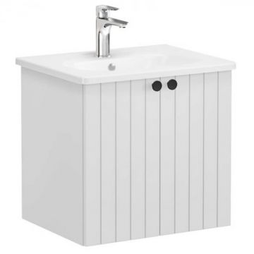 Unitate de baza lavoar baie, cu usi 60cm mat gri deschis, cu rounded lavoar   chiuveta baie   69269