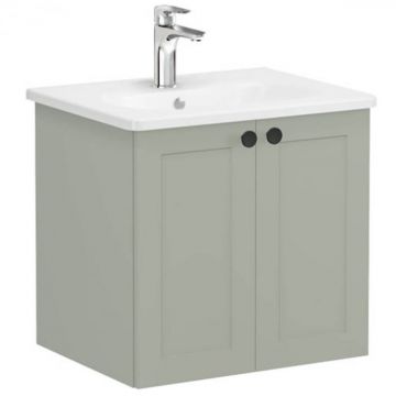 Unitate de baza lavoar baie, cu usi 60cm mat retro green, cu rounded lavoar   chiuveta baie   68700