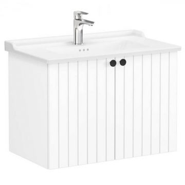 Unitate de baza lavoar baie, cu usi 80cm, alb mat, cu classical lavoar   chiuveta baie   69296