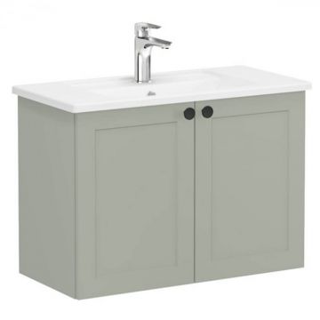 Unitate de baza lavoar baie, cu usi 80cm, compact, mat retro green, cu angular lavoar   chiuveta baie   68651