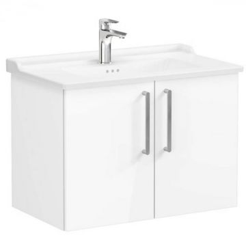 Unitate de baza lavoar baie, cu usi 80cm, inalt gloss alb, cu classical lavoar   chiuveta baie   68156