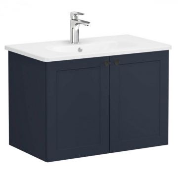 Unitate de baza lavoar baie, cu usi 80cm, mat dark albastru, cu rounded lavoar   chiuveta baie   68720