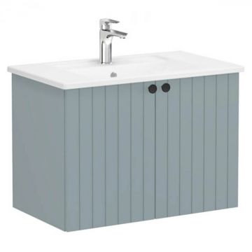 Unitate de baza lavoar baie, cu usi 80cm, mat fijord green, cu angular lavoar   chiuveta baie   69285