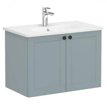 Unitate de baza lavoar baie, cu usi 80cm, mat fijord green, cu rounded lavoar   chiuveta baie   68718