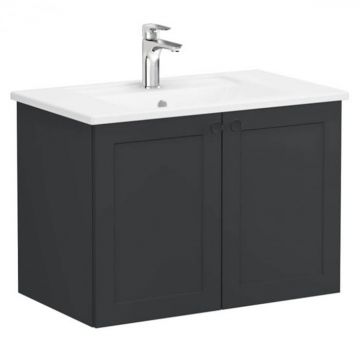 Unitate de baza lavoar baie, cu usi 80cm, mat graphite, cu angular lavoar   chiuveta baie   68712