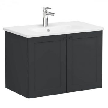 Unitate de baza lavoar baie, cu usi 80cm, mat graphite, cu rounded lavoar   chiuveta baie   68719