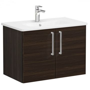 Unitate de baza lavoar baie, cu usi 80cm, walnut, cu rounded lavoar   chiuveta baie   66385