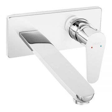 Baterie lavoar, Ferro, Algeo, cu pipa de 22 cm, crom