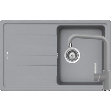 Chiuveta Bucatarie De Granit - Schock ELEMENT D-100S + baterie FONOS - Culoare croma