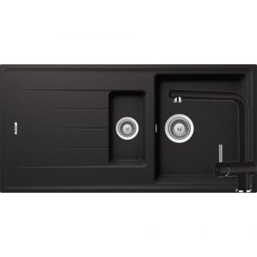 Chiuveta Bucatarie De Granit - Schock ELEMENT D-150 + baterie EPOS Extractibila - Culoare Nero