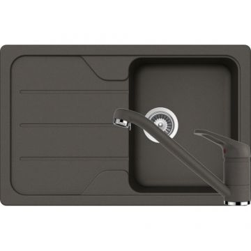 Chiuveta Bucatarie De Granit - Schock FORMHAUS D-100S + baterie COSMO - Culoare asphalt