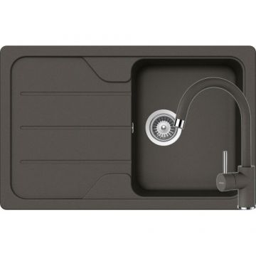 Chiuveta Bucatarie De Granit - Schock FORMHAUS D-100S + baterie PLUTOS - Culoare asphalt