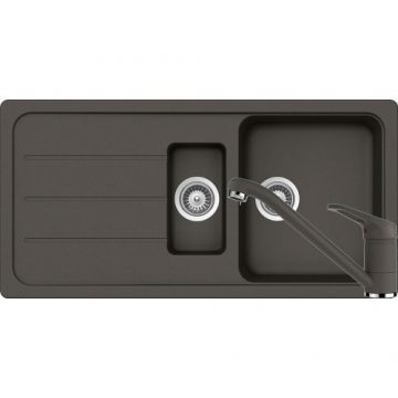 Chiuveta Bucatarie De Granit - Schock FORMHAUS D-150L + baterie COSMO - Culoare asphalt