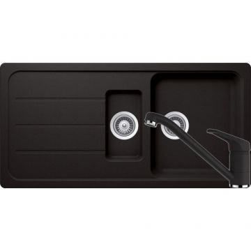 Chiuveta Bucatarie De Granit - Schock FORMHAUS D-150L + baterie COSMO - Culoare Nero